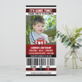 Football vogeldagfoto-sjabloon kaart (Staand voorkant)