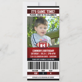 Football vogeldagfoto-sjabloon kaart