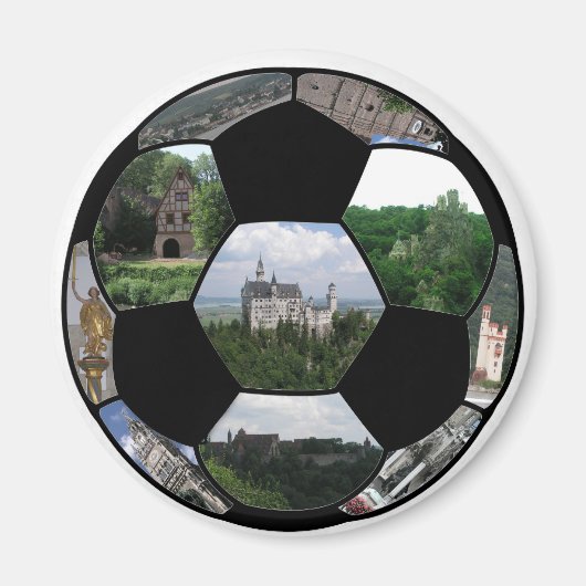 Football voor Duitsland Magneet (Voorkant)