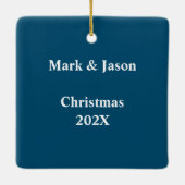 Football voor jongens Keramisch Ornament met foto' (Achterkant)