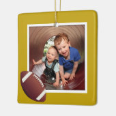 Football voor jongens Keramisch Ornament met foto' (Links)