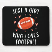 Football voor meisjes, gewoon een meisje dat van F Muismat (Voorkant)
