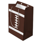 Football voor nieuwigheden medium cadeauzakje (Achterkant Gekanteld)