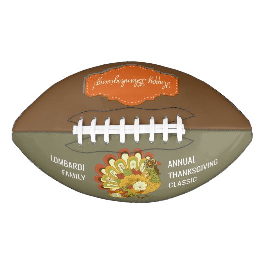 Football voor persoonlijke Thanksgiving (Voorkant)