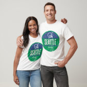 Football voor seattle retro t-shirt (Unisex)