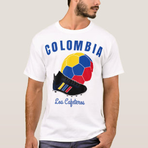 Football voor voetbal van voetgangers in Colombia T-shirt
