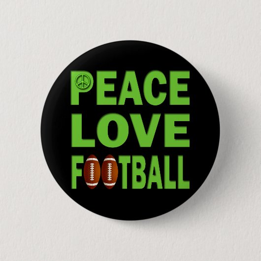 FOOTBALL VREDESVERLIES RONDE BUTTON 5,7 CM (Voorkant)