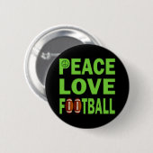 FOOTBALL VREDESVERLIES RONDE BUTTON 5,7 CM (Voorkant /achterkant)