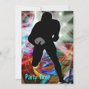 Football vrijdaglicht uitnodigen kaart