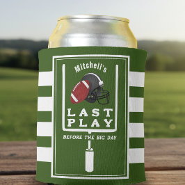 Football vrijgezellenfeest laatste spel voor grote blikjeskoeler