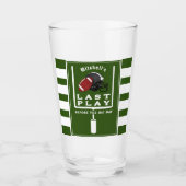 Football vrijgezellenfeest laatste spel voor grote glas (Voorkant)