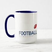 Football vuilnistijd 18 oz. KoffieMok Mok (Links)