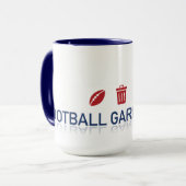 Football vuilnistijd 18 oz. KoffieMok Mok (Voorkant links)