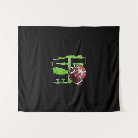 Football Wandkleed (Voorkant (horizontaal))