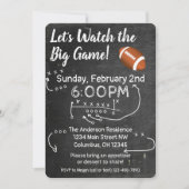 Football Watch Party - Big Game Kaart (Voorkant)