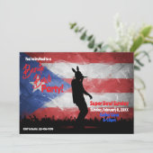 Football Watch Party Invitation Kaart (Staand voorkant)