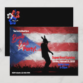 Football Watch Party Invitation Kaart (Voorkant / Achterkant)