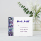 FOOTBALL WATERVERF Bar Mitzvah Reply Card RSVP Kaartje (Staand voorkant)