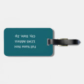 Football - with Football & Helmet personalize Bagagelabel (Achterkant horizontaal)