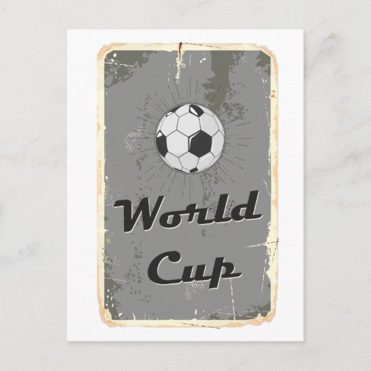 Football WK  Stijl Poster Kunstontwerp Briefkaart (Voorkant)