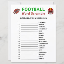 Football Word Scramble spel