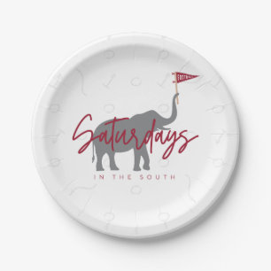Football Zaterdag in de South Paper Borden Papieren Bordje