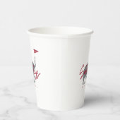 Football zaterdag in de South Paper Cup Papieren Bekers (Rechts)