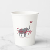 Football zaterdag in de South Paper Cup Papieren Bekers (Voorkant)