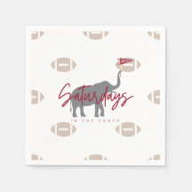 Football Zaterdag in de South Paper servetten