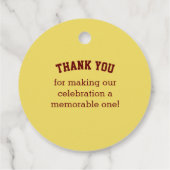 Football ziet er goed uit bedankjes labels (Achterkant)