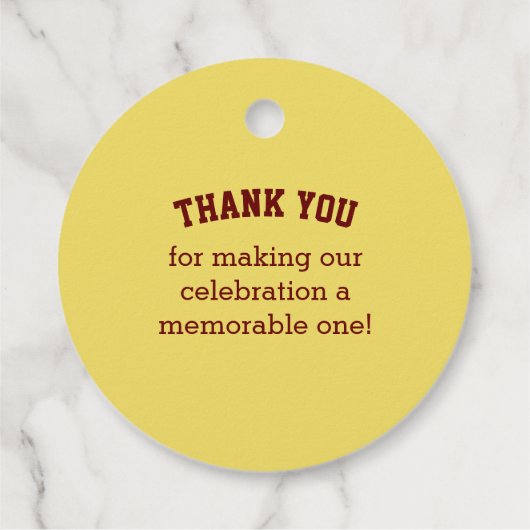 Football ziet er goed uit bedankjes labels (Achterkant)