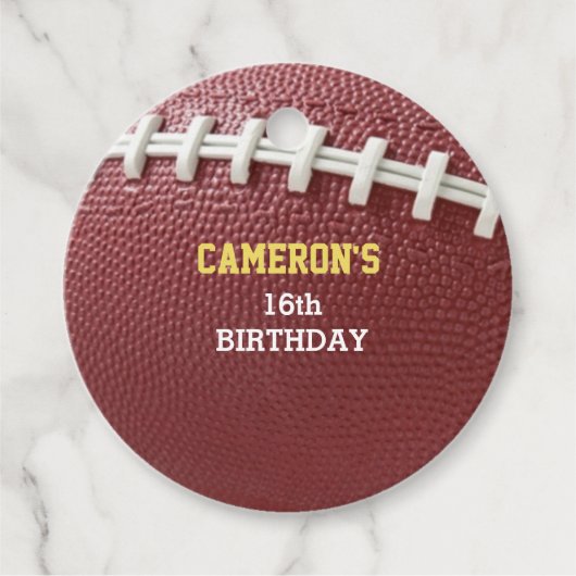 Football ziet er goed uit bedankjes labels (Voorkant)