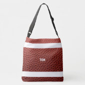Football ziet er persoonlijk uitzien crossbody tas (Achterkant)