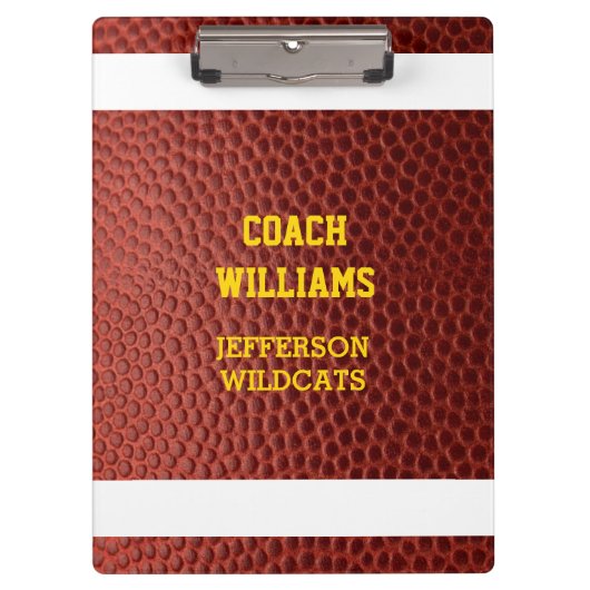 Football ziet er persoonlijk uitzien klembord (Voorkant)