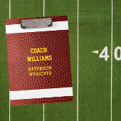 Football ziet er persoonlijk uitzien klembord