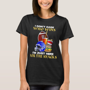 Football zondag kan het me niet schelen voor wie m t-shirt
