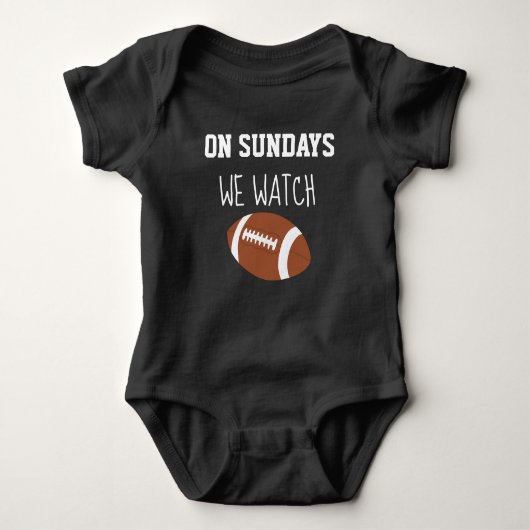 Football zondagen Nieuwe pap Gift Baby Boy Romper (Voorkant)