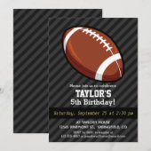 Football; zwarte en donkergrijze strepen kaart (Voorkant / Achterkant)