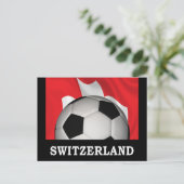 Football Zwitserland Briefkaart (Staand voorkant)