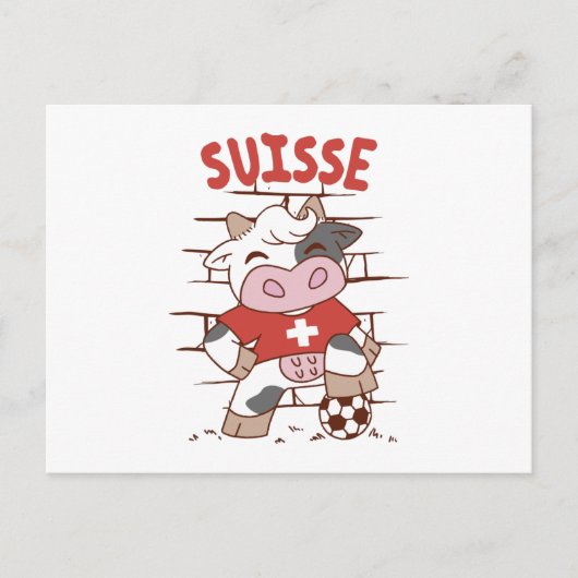 Football Zwitserse Koe Vangst Zwitserland Briefkaart (Voorkant)