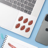 Footballs ballen pack sticker (Laptop met iPhone)