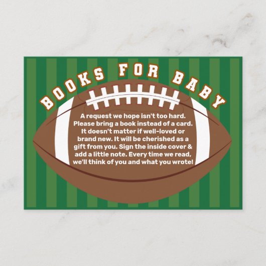 Footballs boeken voor Baby aanvragen Informatiekaartje (Voorkant)