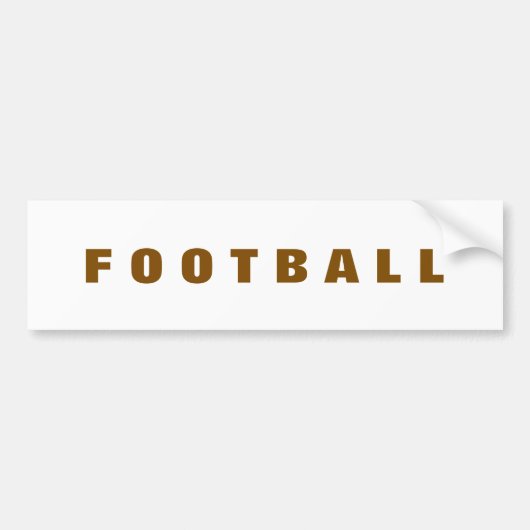 Footballs bumper sticker (Voorkant)