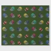 Footballs en helmen cadeaupapier (Vlak)