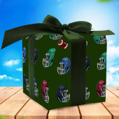 Footballs en helmen cadeaupapier
