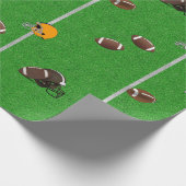 Footballs- en Helmets-patroon Cadeaupapier (Hoek)