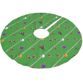 Footballs- en Helmets-patroon Kerstboom Rok