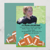 Footballs Fotouitnodiging Kaart (Voorkant / Achterkant)