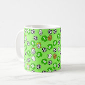 Footballs, Groene Shirten en Ventilator Groter Pat Koffiemok (Voorkant links)