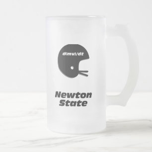 Footballs helm in de staat Newton Matglas Bierpul